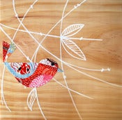 Image of Manami Twig SushiBird Tile Art