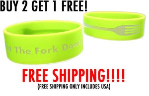 Image of 1" I Put The Fork Down Bracelet