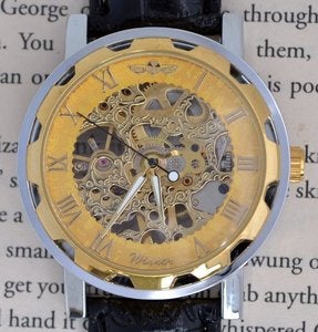 Image of Golden Wind-Up Wrist Watch