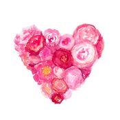 Image of peony heart (pillow) DP2424016