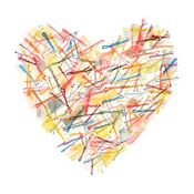 Image of bobby pin heart (card) CS0507017