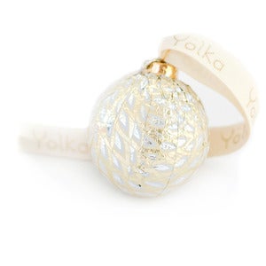 Image of Single White Foil Ornament (unboxed)