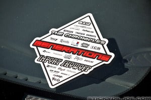 Image of GENERATIONS 2012 Limited Edition Decal **Limited Quantities**