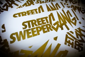 Image of Street Sweeper Gang! Large Gold Chrome
