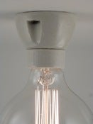 Image of PORCELAIN | plain vintage ceiling light | WHITE STRAIGHT