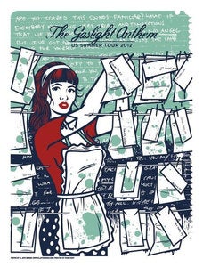 Image of The Gaslight Anthem - US Summer Tour 2012 - Tour Poster
