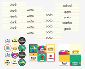Image of Back to School Party printables