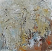 Image of Original art by Melissa Payne Baker - 10"x 10" Dragonfly I