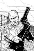 Image of ROBOCOP 25TH ANNIVERSARY - BLK/WHT PRINT