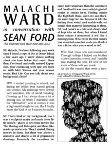 Image of Malachi Ward Interview Zine