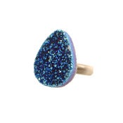 Image of Azure Druzy Crystal Ring
