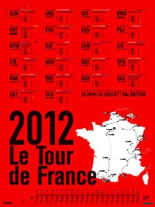 Image of 2012 Tour de France Print