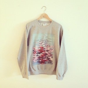 Image of Arrangement Warp Crewneck Sweatshirt (Black or Heather Grey)