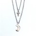 Image of Cross & Moon layered necklace