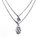 Image of Hamsa & Om double necklace