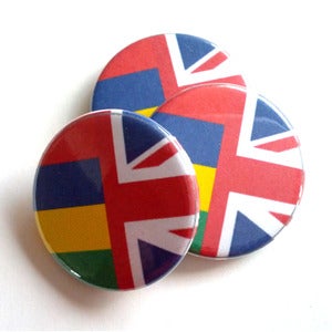 Image of Mauritius x UK badge