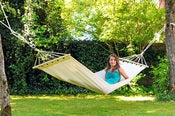 Image of AMAZONAS Tobago Ecru - Weatherproof hammock with spreader bars