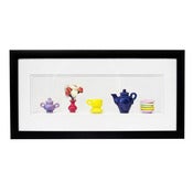 Image of Red Vase Tableau Shadowbox by Carlos Silva