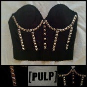 Image of "Black Armor" Bustier bra size 34C