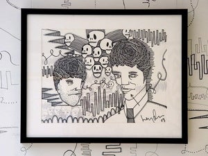 Image of Original ink drawing entitled Demons by Hayden Kay
