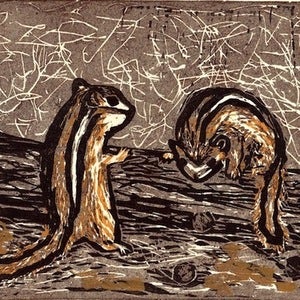 Image of Chipmunks Print