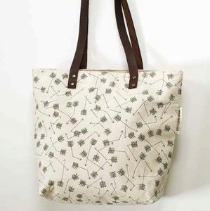 Image of Broken Arrows Screen-Printed Tote Bag