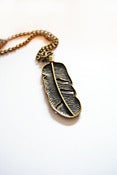 Image of Feather vintage style Necklace