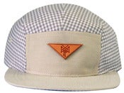 Image of Stack Logo 5 Panel Leather - Creme