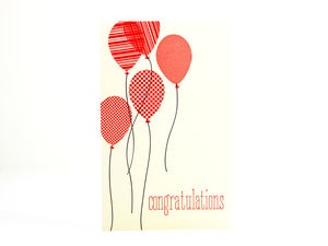 Image of Congratulations Balloons card