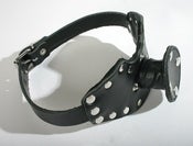 Image of Latex Penis Gag With Strong Leather Holder (JL8005)