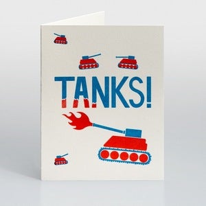 Image of Tanks Card