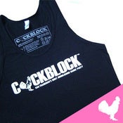 Image of COCKBLOCK Black Logo Tank