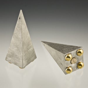 Image of Pyramid Salt and Pepper Shakers