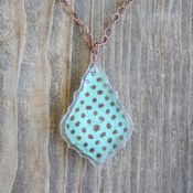 Image of petal drop necklace - french cut 276