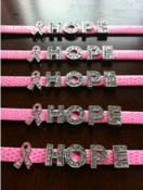 Image of "Hope" for a Cure Bracelet