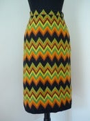 Image of 70s ethnic zig-zag woven skirt