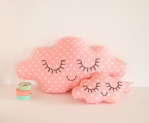 Image of Coussin nuage Rose tendre