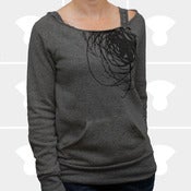 Image of Universe Off-the-Shoulder Sweatshirt - Women 
