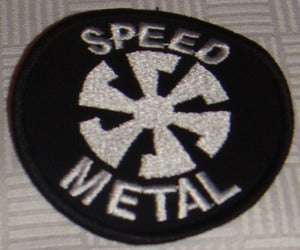 Image of PATCH (embroidered): Speed Metal - Pentagram -Biohazard - Iron Cross