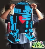 Image of R2 with Heart Poster.