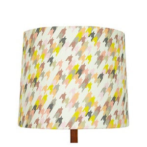 Image of Houndstooth Print Lamp Shade, Heather