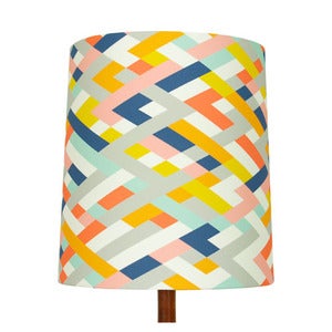 Image of Lattice Print Lamp Shade, Fiz & Foster