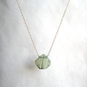 Image of teal drop necklace