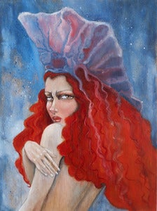 Image of Man o War jellyfish aquatic siren fine art giclee print