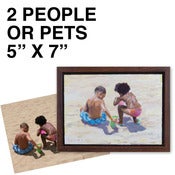 Image of Commissioned 5" x 7" Painting - 2 people/pets