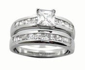 Image of Weddind Band Engagement ring , Anniversary , Eternity Ring, Purity ring Sterling Silver Jewelry
