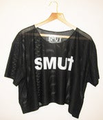 Image of SMU† mesh loose cropped top.