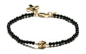 Image of ARGO BRACELET - BLACK AGATE/GOLD
