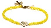 Image of SIREN BRACELET - YELLOW AGATE/GOLD