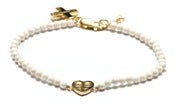 Image of SIREN BRACELET - WHITE AGATE/GOLD